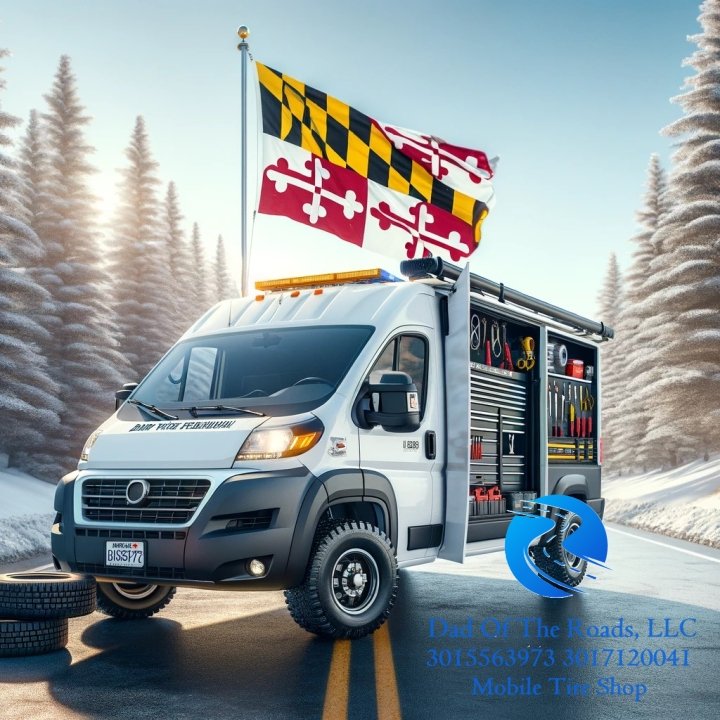 Mobile Tire Shop at I-270 Weigh Station, Clarksburg, MD
