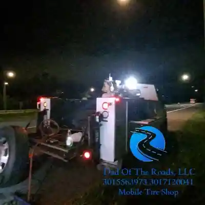 College Park, MD  - Superior emergency Tesla roadside tire service now