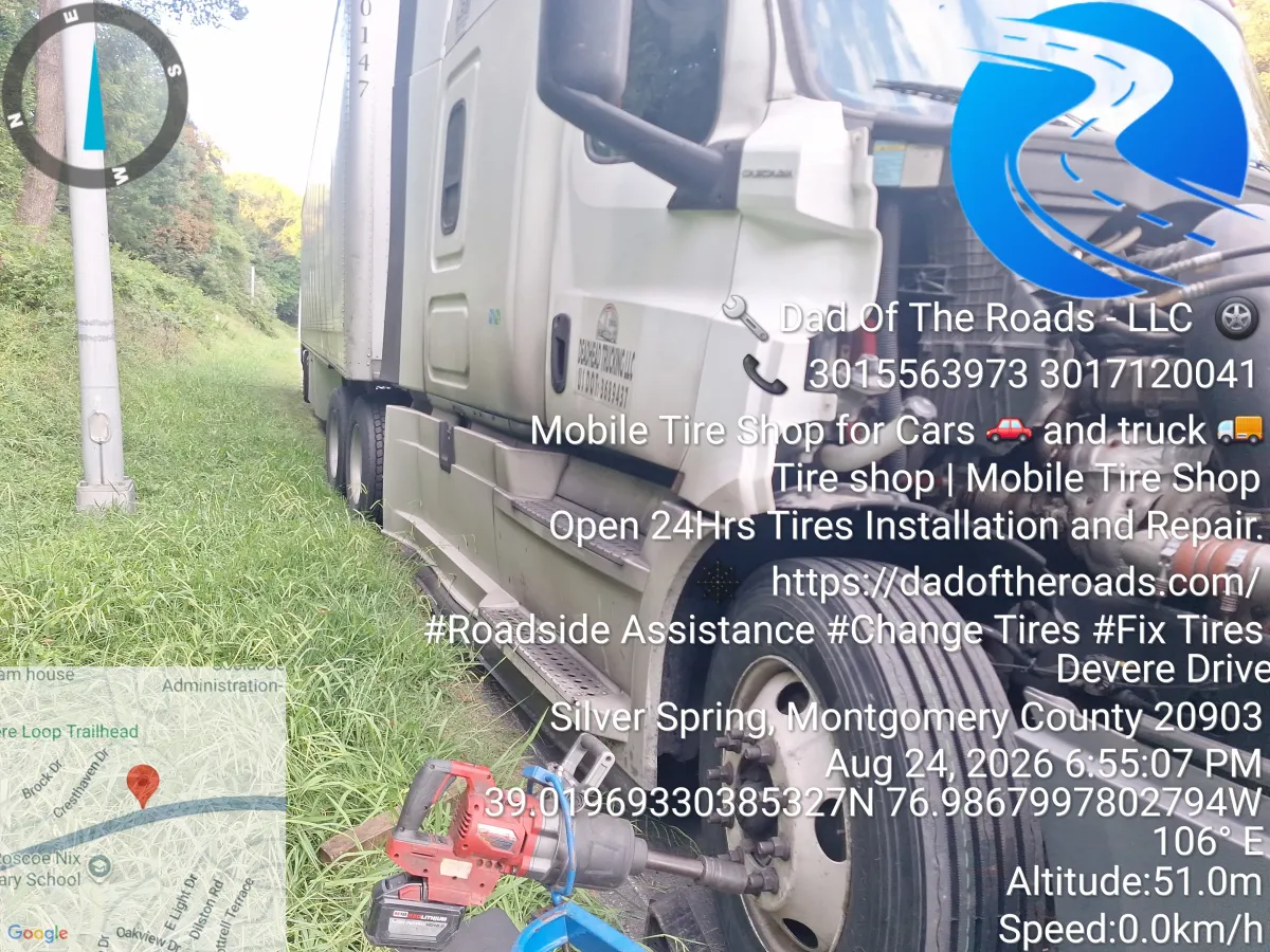 Mobile Tire Change for Truck