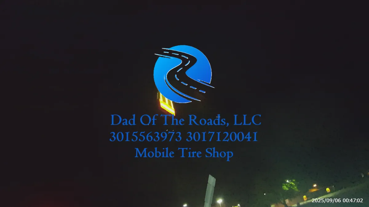 Tire Repair Service Van - Dad of the Roads LLC