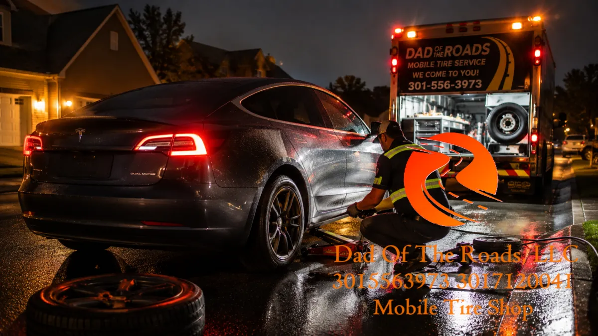 Tire Change Service in Bowie
